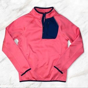 Crown & Ivy Golf Coral Pullover Quarter zip Sweater | Sz: M